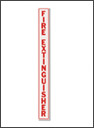 Brooks- Fire Extinguisher Cabinet Door Decal