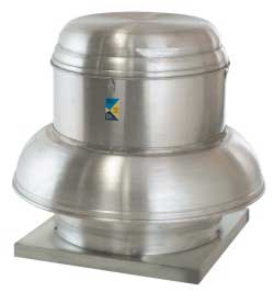 Captive-Aire Systems Belt Centrifugal Downblast Exhaust Fan with 15.75