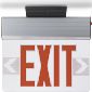 Brooks -  Red LED Edge Lit Exit Sign  