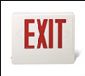 Brooks -  Red Exit Sign w/ Battery Back-Up 