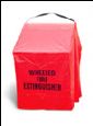 Brooks- 50 lb Dry Chemical Fire Extinguisher Wheeled Cover, Orange